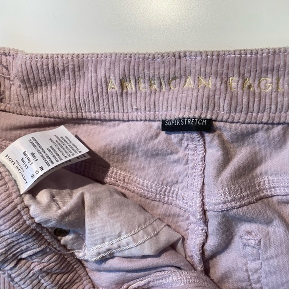 American Eagle Corduroy Mom Pants, Pastel Pinn, Size 6, X-long - Picture 3 of 4